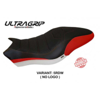 HOUSSE DE SELLE COMPATIBLE  DUCATI MONSTER 821/1200 (17-20) MODÈLE PIOMBINO SPEC - Logo : AVEC LOGO, Type : ULTRAGRIP, Couleur : ROUGE BLANC