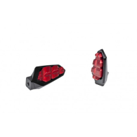 HOUSSE DE SELLE COMPATIBLE  DUCATI SCRAMBLER 400/800/1100 (15-22) MODÈLE CAPRI - Couleur : ROUGE, Type : STANDARD, Logo : AVEC LOGO