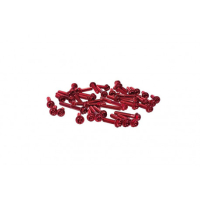 HOUSSE DE SELLE COMPATIBLE  DUCATI SCRAMBLER 400/800/1100 (15-22) MODÈLE CAPRI - Logo : AVEC LOGO, Couleur : ROUGE, Type : STANDARD