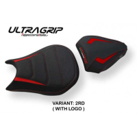 HOUSSE DE SELLE COMPATIBLE DUCATI STREETFIGHTER (09-15) MODÈLE FLORIDA - Couleur : JAUNE, Logo : AVEC LOGO, Type : ULTRAGRIP