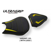 HOUSSE DE SELLE COMPATIBLE DUCATI STREETFIGHTER (09-15) MODÈLE FLORIDA - Logo : AVEC LOGO, Couleur : JAUNE, Type : ULTRAGRIP