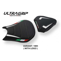 HOUSSE DE SELLE COMPATIBLE DUCATI STREETFIGHTER (09-15) MODÈLE FLORIDA TRICO - Logo : AVEC LOGO, Couleur : JAUNE, Type : ULTRAGRIP