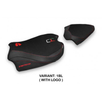 HOUSSE DE SELLE COMPATIBLE DUCATI STREETFIGHTER V4 (20-22) MODÈLE SUMEN - Couleur : NOIR, Type : STANDARD, Logo : AVEC LOGO 