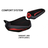 HOUSSE DE SELLE COMPATIBLE DUCATI MONSTER 937 (21-22) MODÈLE LINOSA STANDARD, RO - Type : CONFORT, Logo : AVEC LOGO, Couleur : GRIS GRIS