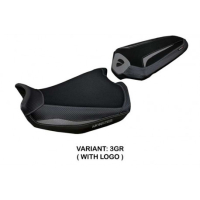 HOUSSE DE SELLE COMPATIBLE DUCATI MONSTER 937 (21-22) MODÈLE LINOSA STANDARD, RO - Couleur : BLANC, Type : CONFORT, Logo : AVEC LOGO
