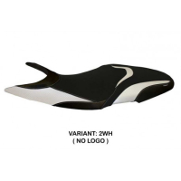 HOUSSE DE SELLE COMPATIBLE DUCATI SUPER SPORT (17-22) MODÈLE MASSA 2 - Couleur : NOIR, Type : STANDARD, Logo : AVEC LOGO