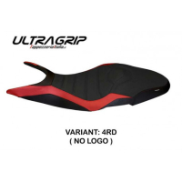 HOUSSE DE SELLE COMPATIBLE DUCATI SUPER SPORT (17-22) MODÈLE PISTOIA 1 - Couleur : NOIR, Logo : AVEC LOGO, Type : ULTRAGRIP