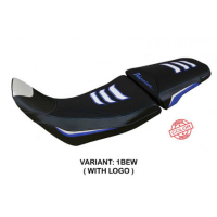 HOUSSE DE SELLE COMPATIBLE HONDA AFRICA TWIN 1100 (20-22) MODÈLE DELINE SPECIAL - Type : CONFORT, Logo : AVEC LOGO, Couleur : GRIS OR