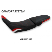 HOUSSE DE SELLE COMPATIBLE HONDA AFRICA TWIN 1100 (20-22) MODÈLE VINH CONFORT, B - Type : CONFORT, Logo : AVEC LOGO, Couleur : BLANC ROUGE BLEU