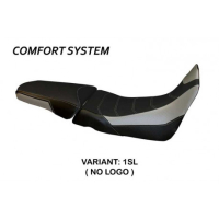 HOUSSE DE SELLE COMPATIBLE HONDA AFRICA TWIN 1000 (15-19) MODÈLE PALINURO 1 - Type : CONFORT, Logo : AVEC LOGO, Couleur : GRIS GRIS