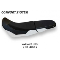 HOUSSE DE SELLE COMPATIBLE HONDA AFRICA TWIN 1000 ADVENTURE (18-19) MODÈLE GAND - Couleur : BLANC, Type : CONFORT, Logo : SANS LOGO