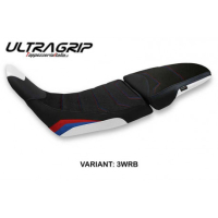 HOUSSE DE SELLE COMPATIBLE HONDA AFRICA TWIN 1100 (20-22) MODÈLE KHUM - Couleur : NOIR, Logo : AVEC LOGO, Type : ULTRAGRIP