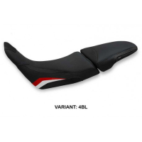 HOUSSE DE SELLE COMPATIBLE HONDA AFRICA TWIN 1100 (20-22) MODÈLE XEPON - Logo : AVEC LOGO, Couleur : BLANC ROUGE BLEU, Type : STANDARD 