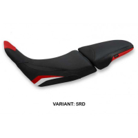 HOUSSE DE SELLE COMPATIBLE HONDA AFRICA TWIN 1100 (20-22) MODÈLE XEPON - Logo : AVEC LOGO, Couleur : BLANC ROUGE BLEU, Type : STANDARD