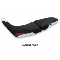 HOUSSE DE SELLE COMPATIBLE HONDA AFRICA TWIN 1100 (20-22) MODÈLE XEPON - Logo : AVEC LOGO, Couleur : BLANC ROUGE BLEU, Type : STANDARD