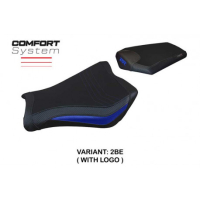 HOUSSE DE SELLE COMPATIBLE HONDA CBR 1000 RR (08-16) MODÈLE JANELA - Logo : AVEC LOGO, Couleur : BLEU, Type : CONFORT 