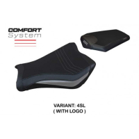 HOUSSE DE SELLE COMPATIBLE HONDA CBR 1000 RR (08-16) MODÈLE JANELA - Logo : AVEC LOGO, Couleur : NOIR, Type : CONFORT