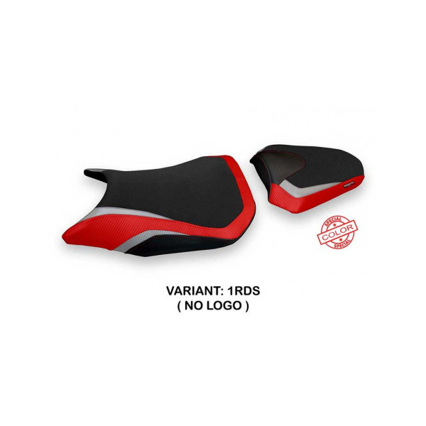 HOUSSE DE SELLE COMPATIBLE HONDA CB 500 F (16-22) MODÈLE PRESTON SPECIAL COLOR - Logo : SANS LOGO, Couleur : BLANC BLEU, Type : STANDARD