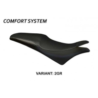 HOUSSE DE SELLE COMPATIBLE HONDA CBR 600 F (11-13) MODÈLE ANCONA - Type : CONFORT, Couleur : BLANC ROUGE, Logo : SANS LOGO