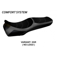 HOUSSE DE SELLE COMPATIBLE HONDA CROSSTOURER 1200 (11-20) MODÈLE LECCE 2 - Logo : SANS LOGO, Couleur : GRIS GRIS, Type : CONFORT