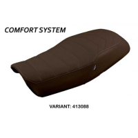 HOUSSE DE SELLE COMPATIBLE HONDA CB 1100 RS (17-22) MODÈLE KARELI - Type : CONFORT, Couleur : MARRON FONCE, Logo : SANS LOGO
