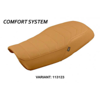 HOUSSE DE SELLE COMPATIBLE HONDA CB 1100 RS (17-22) MODÈLE KARELI - Type : CONFORT, Couleur : MARRON FONCE, Logo : SANS LOGO