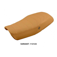 HOUSSE DE SELLE COMPATIBLE HONDA CB 1100 RS (17-22) MODÈLE KARELI - Type : CONFORT, Couleur : MARRON FONCE, Logo : SANS LOGO