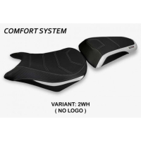 HOUSSE DE SELLE COMPATIBLE HONDA CB 500 F (12-15) MODÈLE CENESI - Logo : SANS LOGO, Couleur : BLANC, Type : CONFORT