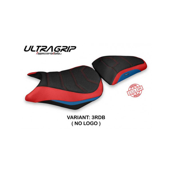 HOUSSE DE SELLE COMPATIBLE HONDA CBR 500 R (12-16) MODÈLE OLVAN SPECIAL COLOR - Type : ULTRAGRIP, Couleur : ROUGE-BLEU, Logo : SANS LOGO