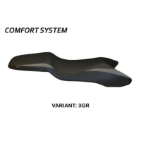HOUSSE DE SELLE COMPATIBLE HONDA CBR 600 F (99-06) MODÈLE EDINBURGH 1 - Logo : SANS LOGO, Couleur : NOIR, Type : CONFORT