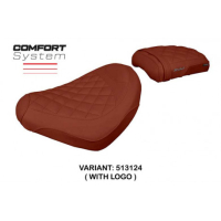 HOUSSE DE SELLE COMPATIBLE HONDA CMX 500 REBEL (17-22) MODÈLE KEHRA - Couleur : NOIR, Type : STANDARD, Logo : AVEC LOGO