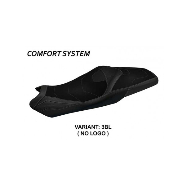 HOUSSE DE SELLE COMPATIBLE HONDA FORZA 750 (21-22) MODÈLE NUUK - Couleur : NOIR, Type : CONFORT, Logo : SANS LOGO