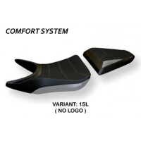 HOUSSE DE SELLE COMPATIBLE HONDA VFR 800 (14-19) MODÈLE KNOCK 2 - Type : CONFORT, Couleur : ARGENT, Logo : SANS LOGO