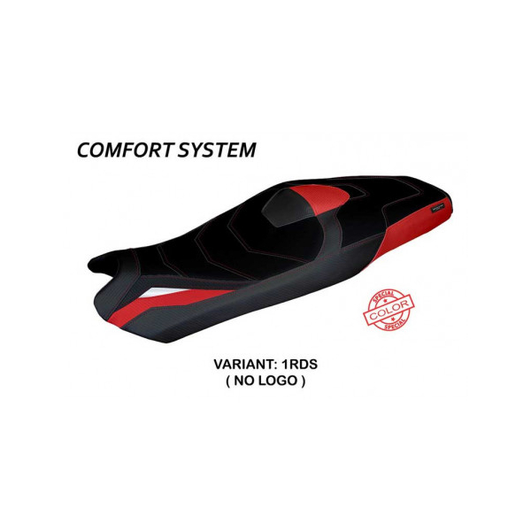 HOUSSE DE SELLE COMPATIBLE HONDA X-ADV (21-22) MODÈLE SHIGA SPECIAL COLOR - Type : CONFORT, Couleur : ROUGE ARGENT, Logo : SANS LOGO