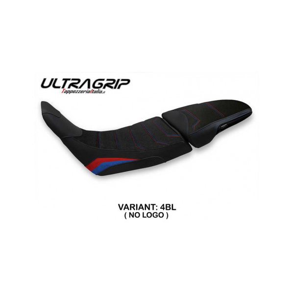 HOUSSE DE SELLE COMPATIBLE HONDA AFRICA TWIN 1100 ADVENTURE SPORT (20-22) MODÈLE - Logo : AVEC LOGO, Type : ULTRAGRIP, Couleur : BLANC ROUGE BLEU