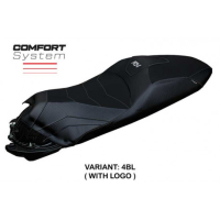 HOUSSE DE SELLE COMPATIBLE HONDA ADV 350 MODÈLE NILLI - Type : CONFORT, Logo : AVEC LOGO, Couleur : ARGENT 