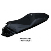 HOUSSE DE SELLE COMPATIBLE HONDA ADV 350 MODÈLE NILLI - Logo : AVEC LOGO, Couleur : ARGENT, Type : CONFORT