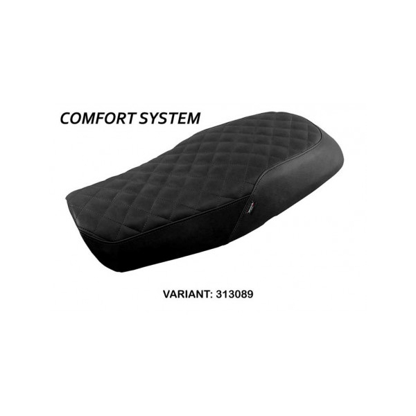 HOUSSE DE SELLE COMPATIBLE HONDA CB 1100 RS (17-22) MODÈLE DAMAL - Logo : SANS LOGO, Couleur : NOIR, Type : CONFORT