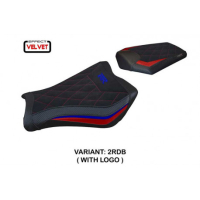 HOUSSE DE SELLE COMPATIBLE HONDA CBR 1000 RR (08-16) MODÈLE JANELA VELVET - Type : CONFORT, Couleur : ARGENT, Logo : SANS LOGO