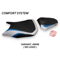HOUSSE DE SELLE COMPATIBLE HONDA CB 500 F (16-22) MODÈLE MARCARINI SPECIAL COLOR - Type : CONFORT, Couleur : BLANC BLEU, Logo : SANS LOGO
