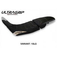HOUSSE DE SELLE COMPATIBLE HONDA AFRICA TWIN 1100 ADVENTURE SPORT (20-22) MAPS M - Logo : AVEC LOGO, Couleur : ARGENT OR, Type : CONFORT