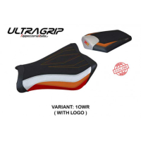 HOUSSE DE SELLE COMPATIBLE HONDA CBR 1000 RR (08-16) MODÈLE JANELA SPECIAL COLOR - Logo : AVEC LOGO, Couleur : ORANGE BLANC ROUGE, Type : CONFORT