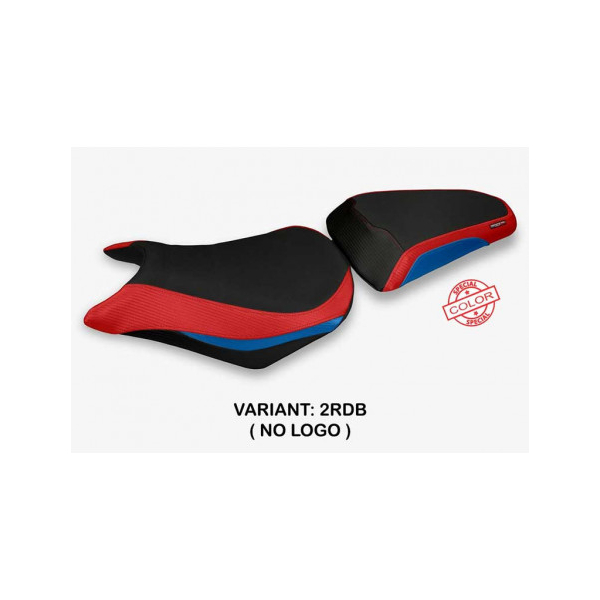 HOUSSE DE SELLE COMPATIBLE HONDA CB 500 F (12-15) MODÈLE TRINITA SPECIAL COLOR - Logo : SANS LOGO, Couleur : ROUGE-BLEU, Type : STANDARD
