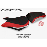 HOUSSE DE SELLE COMPATIBLE HONDA CBR 500 R (12-16) MODÈLE AUZAT SPECIAL COLOR - Logo : SANS LOGO, Couleur : ROUGE-BLEU, Type : CONFORT