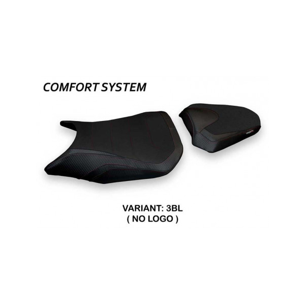 HOUSSE DE SELLE COMPATIBLE HONDA CBR 500 R (17-22) MODÈLE DIAMANTE 1 - Couleur : BLANC, Type : CONFORT, Logo : SANS LOGO