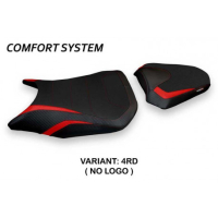 HOUSSE DE SELLE COMPATIBLE HONDA CBR 500 R (17-22) MODÈLE DIAMANTE 1 - Couleur : BLANC, Type : CONFORT, Logo : SANS LOGO