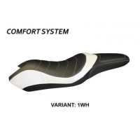 HOUSSE DE SELLE COMPATIBLE HONDA INTEGRA 700 (12-13) MODÈLE DOMENICO - Logo : SANS LOGO, Couleur : BLANC, Type : CONFORT