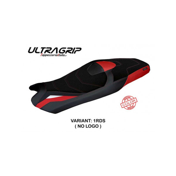 HOUSSE DE SELLE COMPATIBLE HONDA X-ADV (21-22) MODÈLE NARA SPECIAL COLOR - Logo : SANS LOGO, Couleur : BLANC ROUGE, Type : ULTRAGRIP
