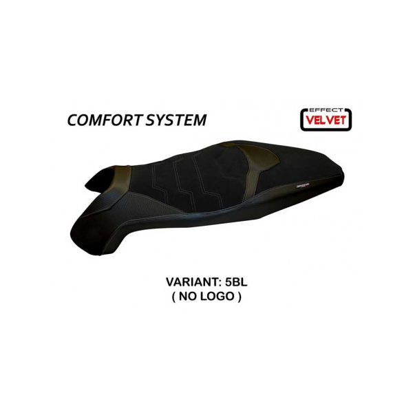 HOUSSE DE SELLE COMPATIBLE HONDA X-ADV (17-20) MODÈLE SWISS 2 VELVET - Logo : SANS LOGO, Couleur : ARGENT, Type : CONFORT