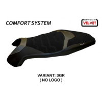 HOUSSE DE SELLE COMPATIBLE HONDA X-ADV (17-20) MODÈLE SWISS 2 VELVET - Logo : SANS LOGO, Couleur : ARGENT, Type : CONFORT